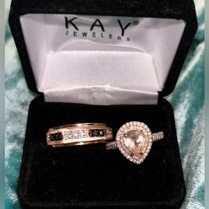 Engagement ring/ Wedding band sold as set.